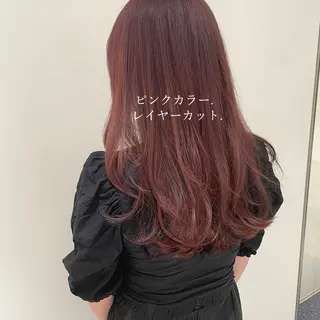 セミロング カラー 韓国っぽ水光肌カラー マンツーマン🫧なおのヘアスタイル