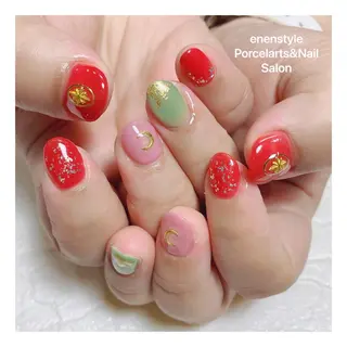 ショート ネイル 🐾enen style 🐾のネイルデザイン