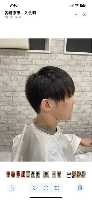ショート 川瀬 夢来のヘアスタイル