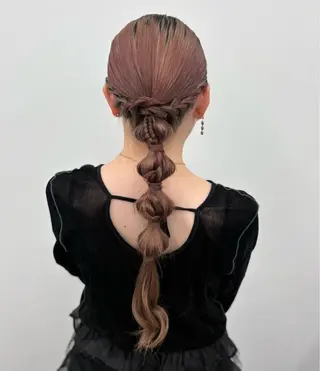 ロング ヘアアレンジ 艶カラー/アレンジ 🎀 菅野 彩音のヘアスタイル