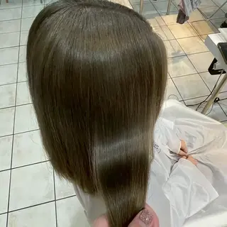 ミディアム カラー 縮毛矯正/ワンカラー モデル募集🫧田村のヘアスタイル