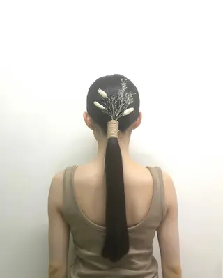 ロング カラー ヘアアレンジ キッズ 🦠デザインカラー/ 魚瀬あおい🦠のヘアスタイル