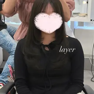 セミロング カラー mai 🎀 / 暖色カラー♡のヘアスタイル