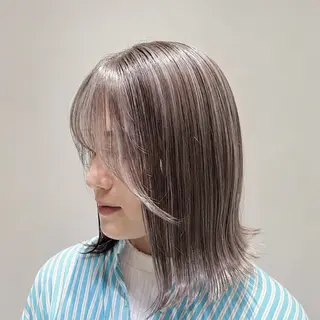 ミディアム カラー 美容師兼アイリスト/ Anche/片岡のヘアスタイル