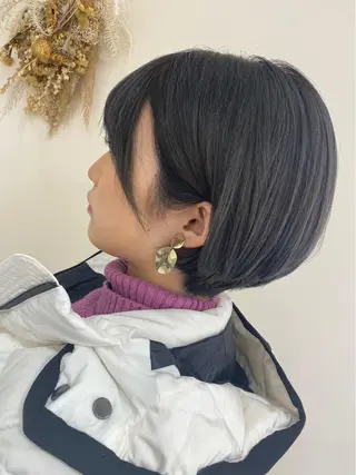 ショート カラー 銀座メンズ専門🖤 叶奈々のヘアスタイル