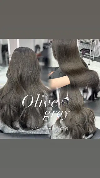 カラー 抜け感レイヤー︴ ニュアンスカラーのヘアスタイル