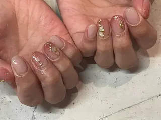 ネイル 韓国/ワンホン/長さ 出しつけ放題🎀のネイルデザイン