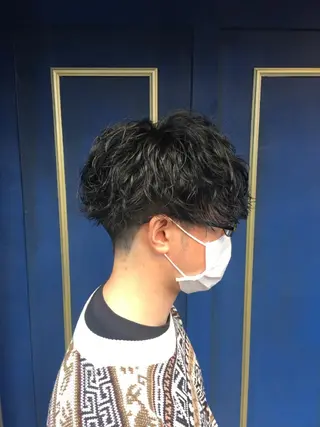 ショート パーマ メンズ 🦩パーマン🦩佐藤 航太のヘアスタイル