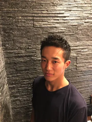 ショート パーマ メンズ 木村 りきのヘアスタイル