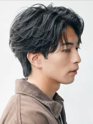 パーマ メンズ 白井 世那のヘアスタイル