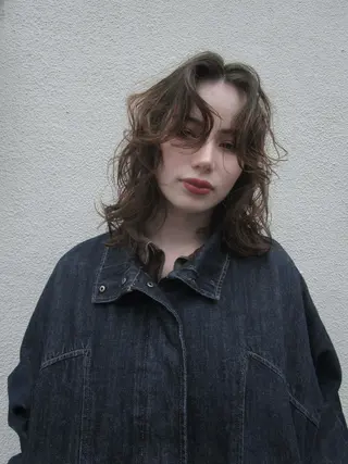 ミディアム パーマ yu maのヘアスタイル