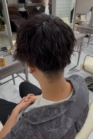パーマ メンズ 奥田 星来のヘアスタイル