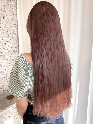 ロング カラー ヘアアレンジ lani ブリーチ /ダブルカラーのヘアスタイル
