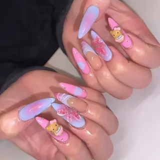 ロング 🦋Nail Amo🦋のネイルデザイン