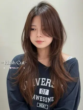 ロング カラー 大人韓国レイヤ ー特化｜角岡泉希🩶のヘアスタイル