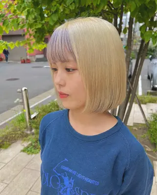 ショート カラー 💎透明感カラー特化 💎TAISEIのヘアスタイル