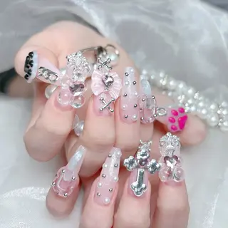 ネイル MoMoA Nail ネイル長さ出し専門店のネイルデザイン