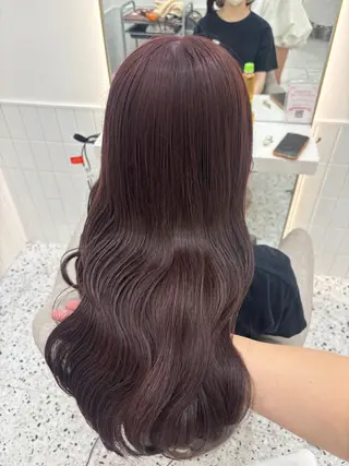 ロング 💎のぼりゆい/大須 ブリーチなしWカラーのヘアスタイル