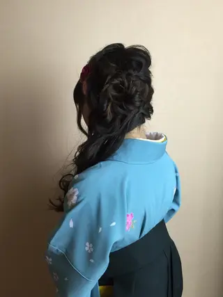 ロング ヘアアレンジ 松永 真弥のヘアスタイル