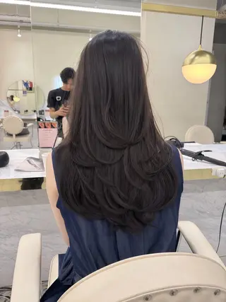 ロング カラー ヘアアレンジ 髪質改善特化 🫧松野力也のヘアスタイル