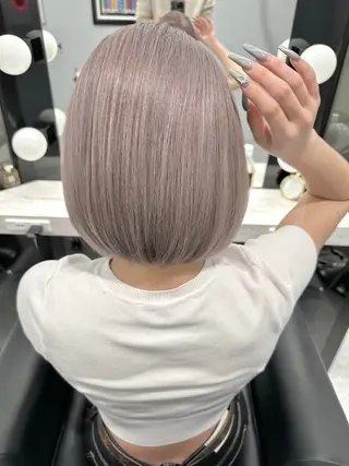 ショート カラー ハイトーンボブ /tasukuのヘアスタイル