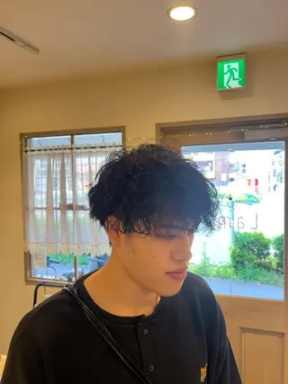 ショート メンズ 🌀メンズパーマ🌀 🐏丸山祐宇🐏のヘアスタイル