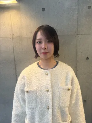 ミディアム カラー 誰より丁寧なカット/ 小林輝/レイヤーのヘアスタイル