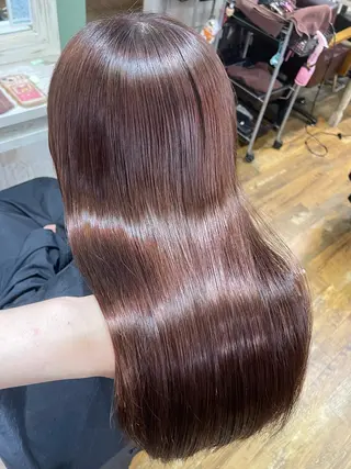 ミディアム カラー 極艶透明感カラー🐰 髪質改善/出雲つぐみのヘアスタイル