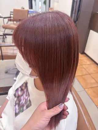 ミディアム カラー 頭皮×髪質改善 透明感カラー💎中村のヘアスタイル