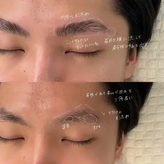 メンズ アイブロウ 吉祥寺kasumi 🌛eye/browのマツエク・マツパデザイン