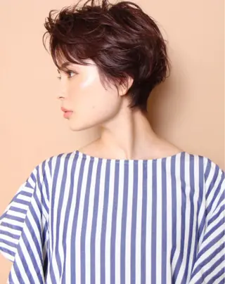 ショート カラー パーマ 浅沼 ゆいのヘアスタイル
