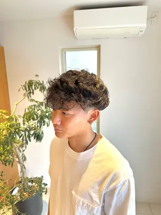 ショート パーマ メンズ 🔥メンズ特化 /パーマ&カット🌀のヘアスタイル