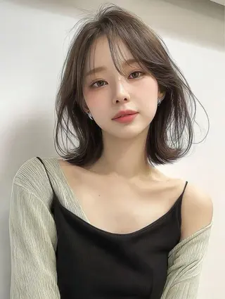 ミディアム 太田 美津子のヘアスタイル