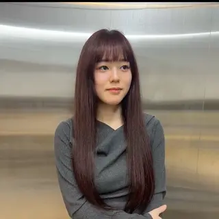 ロング カラー 玉井 楓果のヘアスタイル