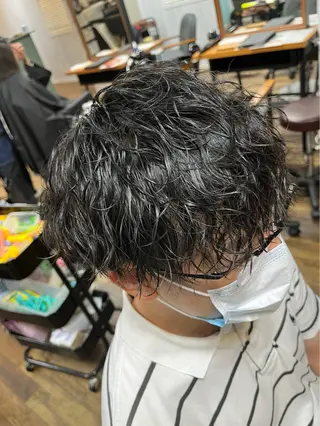 ショート パーマ メンズ 髪質改善 Chihiro🫧のヘアスタイル