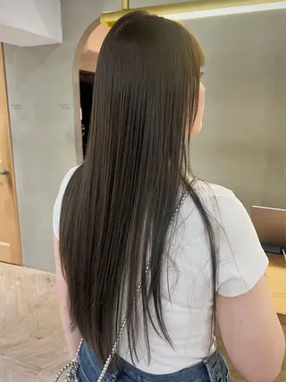 ロング 似合わせレイヤー ＆縮毛矯正のヘアスタイル
