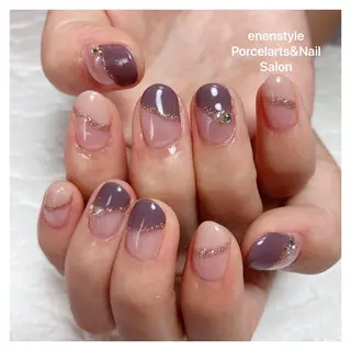 ミディアム ネイル 🐾enen style 🐾のネイルデザイン