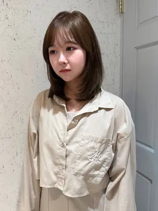 ミディアム カラー mai / linoah˚✧のヘアスタイル