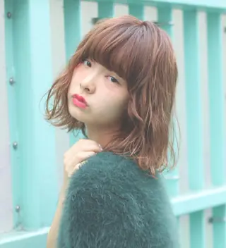 ミディアム カラー 🍊新宿南口🍊 ERINAのヘアスタイル