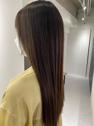 ロング カラー 韓国×網紅ヘア 🤍りん🤍のヘアスタイル
