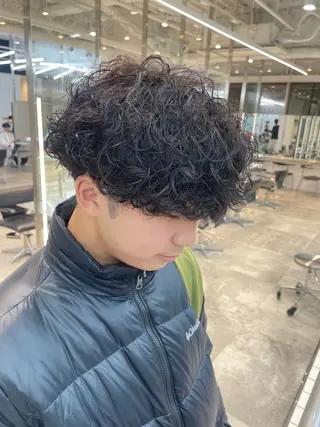 ショート パーマ 海外風パーマ カラー特化園田　楓莉のヘアスタイル