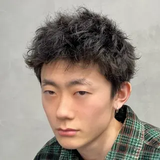 ショート パーマ ヘアアレンジ メンズ fifth 石川 凪のヘアスタイル