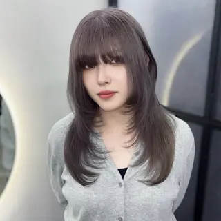 ロング カラー Ren. 🦋デザインカラーのヘアスタイル