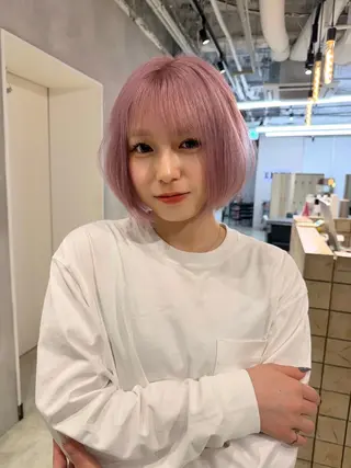 ショート カラー ブリーチ特化🌻 ショート/akaneのヘアスタイル