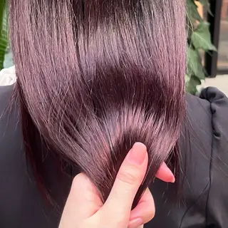 カラー 𝐲𝐮𝐮 /艶髪 /透明感カラー🌱のヘアスタイル