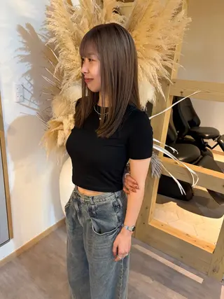 ミディアム カラー 内野 友貴のヘアスタイル
