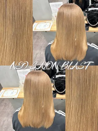 セミロング カラー 高久 翔大のヘアスタイル