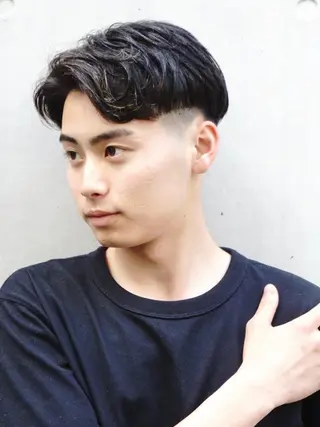 ショート パーマ メンズ 三宮メンズカット ヨシイッキのヘアスタイル