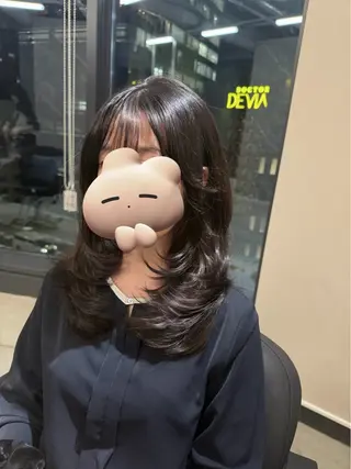 ロング caho/大阪梅田 韓国ヘア♡のヘアスタイル