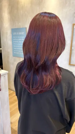 セミロング カラー glad/miki/ 透明感カラーのヘアスタイル